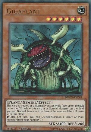 Gigaplant (DUOV-EN062) - Duel Overload 1st Edition - Premium Yugioh Single from Konami - Just $0.34! Shop now at Game Crave Tournament Store