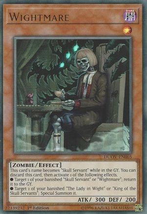 Wightmare (DUOV-EN065) - Duel Overload 1st Edition - Premium Yugioh Single from Konami - Just $0.25! Shop now at Game Crave Tournament Store