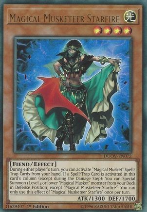 Magical Musketeer Starfire (DUOV-EN072) - Duel Overload 1st Edition - Premium Yugioh Single from Konami - Just $0.29! Shop now at Game Crave Tournament Store