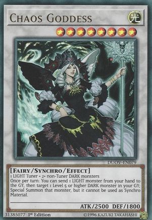 Chaos Goddess (DUOV-EN079) - Duel Overload 1st Edition - Premium Yugioh Single from Konami - Just $0.25! Shop now at Game Crave Tournament Store