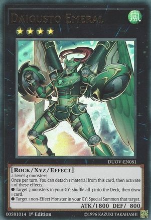 Daigusto Emeral (DUOV-EN081) - Duel Overload 1st Edition - Premium Yugioh Single from Konami - Just $0.30! Shop now at Game Crave Tournament Store