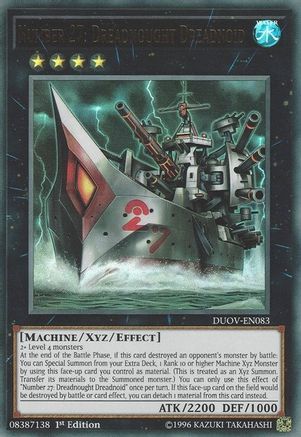 Number 27: Dreadnought Dreadnoid (DUOV-EN083) - Duel Overload 1st Edition - Premium Yugioh Single from Konami - Just $0.26! Shop now at Game Crave Tournament Store