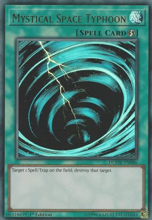 Mystical Space Typhoon (DUOV-EN086) - Duel Overload 1st Edition - Premium Yugioh Single from Konami - Just $0.93! Shop now at Game Crave Tournament Store