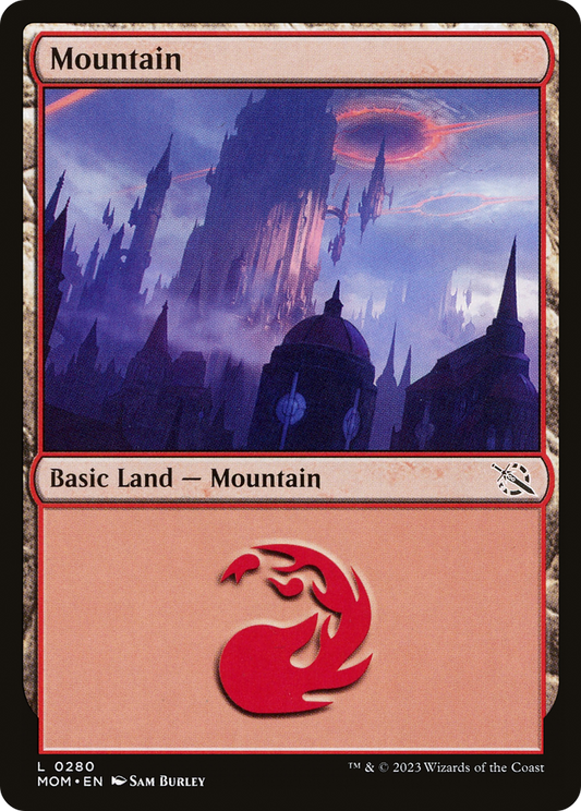 Mountain (MOM-280) - March of the Machine Foil - Premium MTG Single from Wizards of the Coast - Just $0.25! Shop now at Game Crave Tournament Store