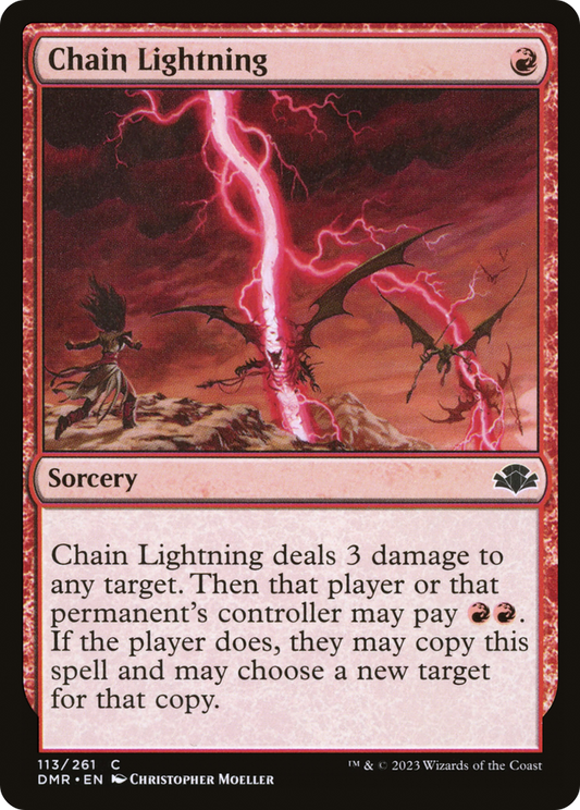 Chain Lightning (DMR-113) - Dominaria Remastered - Premium MTG Single from Wizards of the Coast - Just $0.08! Shop now at Game Crave Tournament Store