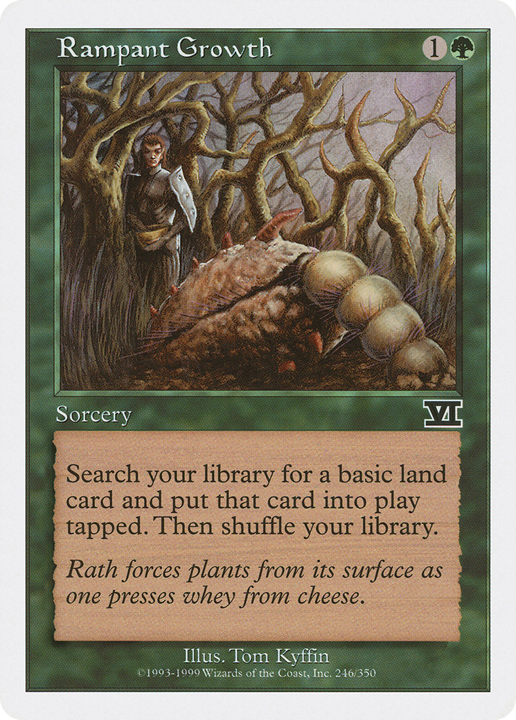 Rampant Growth (6ED-246) - Classic Sixth Edition - Premium MTG Single from Wizards of the Coast - Just $0.08! Shop now at Game Crave Tournament Store