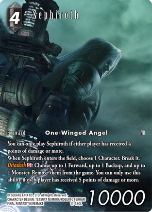 Sephiroth - 11-130L (Full Art) (OPUS XI) Foil - Premium Final Fantasy Single from Opus XI - Just $78.84! Shop now at Game Crave Tournament Store