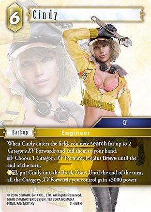 Cindy (OPUS XI) Foil - Premium Final Fantasy Single from Opus XI - Just $1.80! Shop now at Game Crave Tournament Store