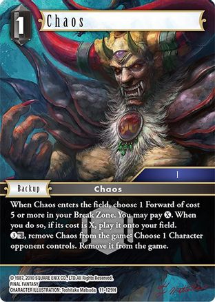 Chaos (OPUS XI) Foil - Premium Final Fantasy Single from Opus XI - Just $3.88! Shop now at Game Crave Tournament Store