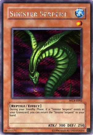 Sinister Serpent (WC4-E002) - World Championship 2004: GBA Promo Unlimited - Premium Yugioh Single from Konami - Just $27.98! Shop now at Game Crave Tournament Store