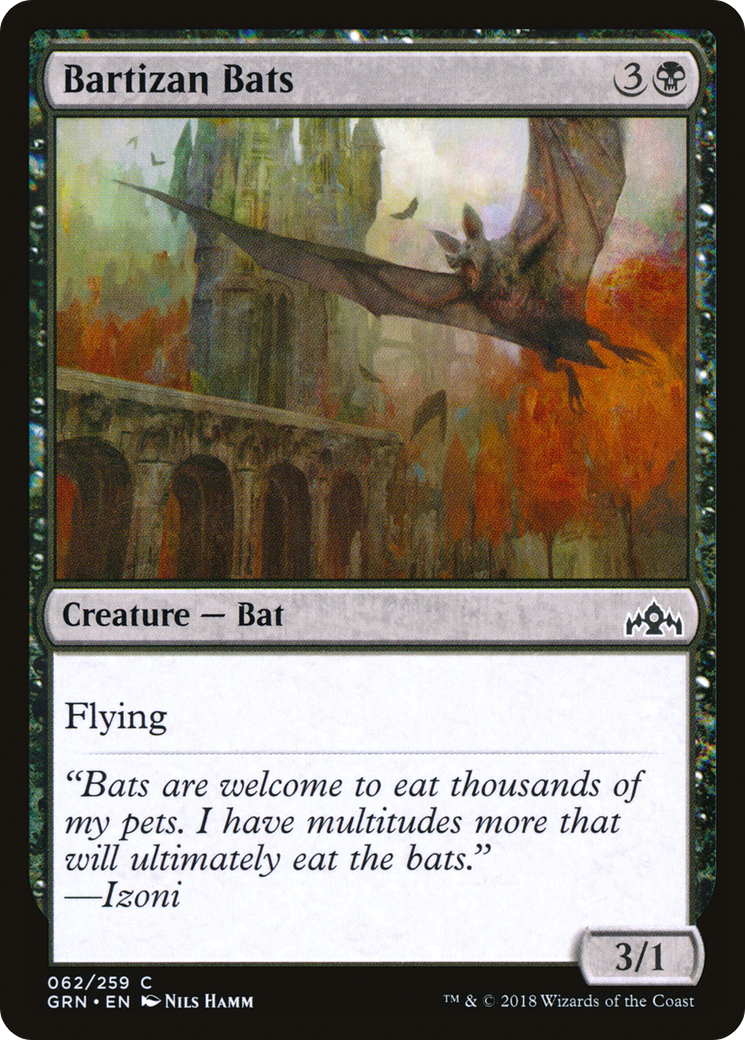 Bartizan Bats (GRN-062) - Guilds of Ravnica Foil - Premium MTG Single from Wizards of the Coast - Just $0.12! Shop now at Game Crave Tournament Store