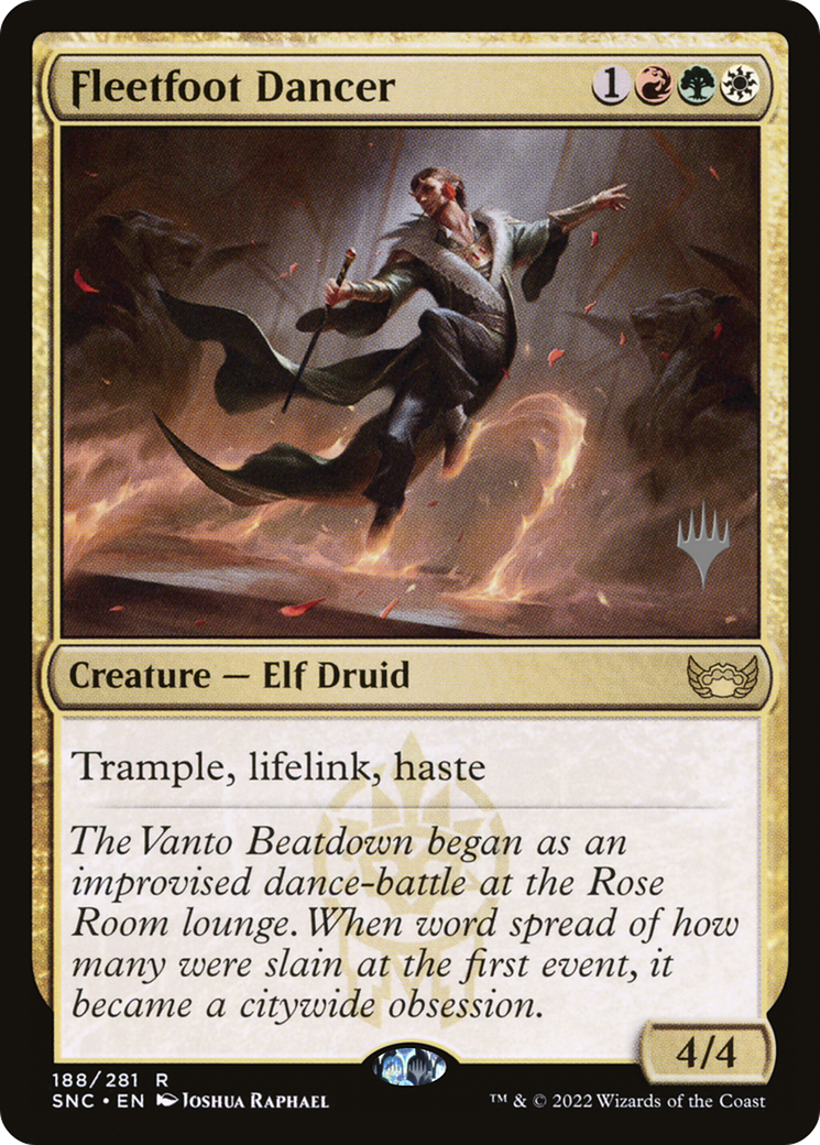 Fleetfoot Dancer (PSNC-188P) - Streets of New Capenna Promos - Premium MTG Single from Wizards of the Coast - Just $0.10! Shop now at Game Crave Tournament Store
