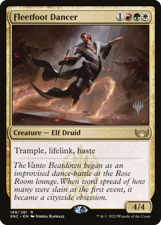 Fleetfoot Dancer (PSNC-188P) - Streets of New Capenna Promos - Premium MTG Single from Wizards of the Coast - Just $0.10! Shop now at Game Crave Tournament Store