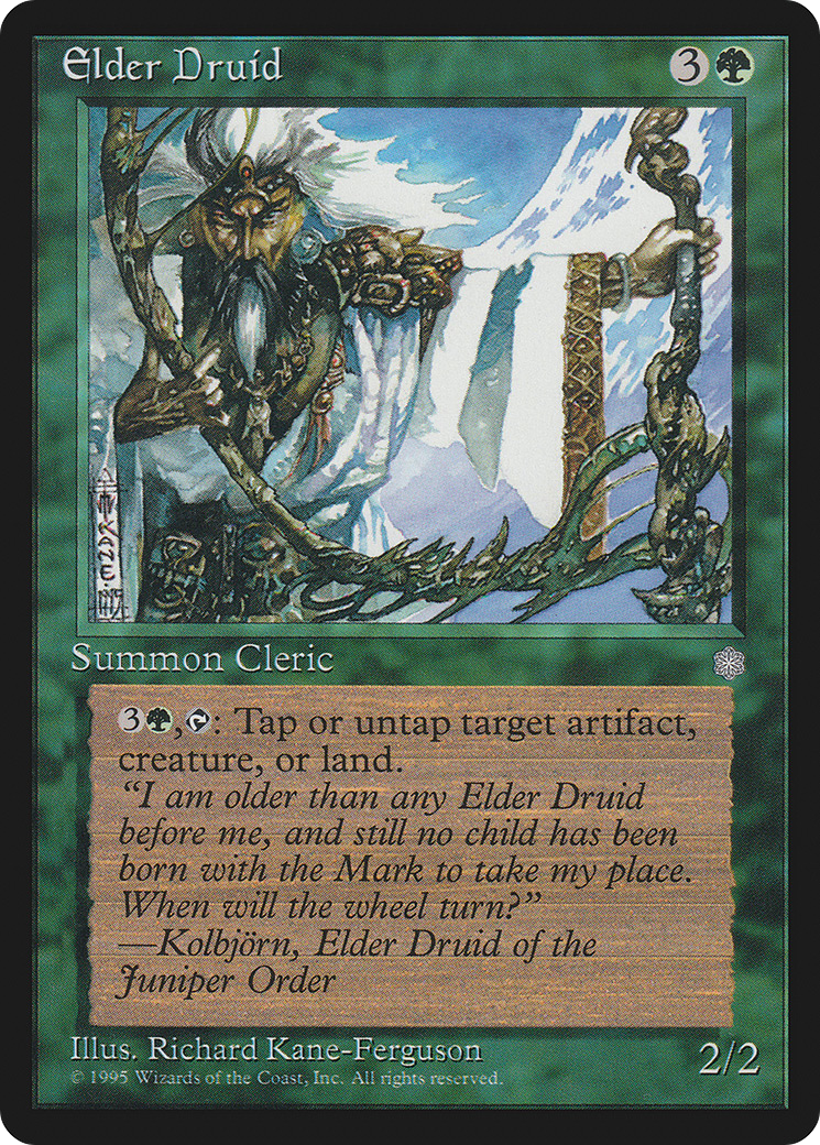 Elder Druid (ICE-232) - Ice Age - Premium MTG Single from Wizards of the Coast - Just $0.37! Shop now at Game Crave Tournament Store