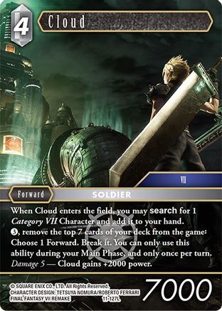 Cloud - 11-127L (OPUS XI) - Premium Final Fantasy Single from Opus XI - Just $15.11! Shop now at Game Crave Tournament Store