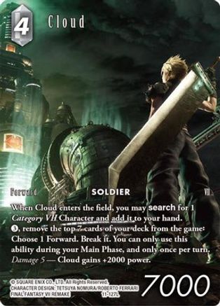 Cloud - 11-127L (Full Art) (OPUS XI) Foil - Premium Final Fantasy Single from Opus XI - Just $180.50! Shop now at Game Crave Tournament Store