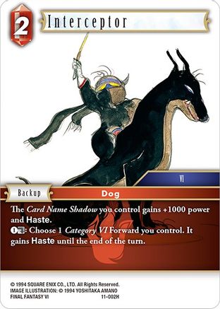 Interceptor (OPUS XI) Foil - Premium Final Fantasy Single from Opus XI - Just $6.50! Shop now at Game Crave Tournament Store