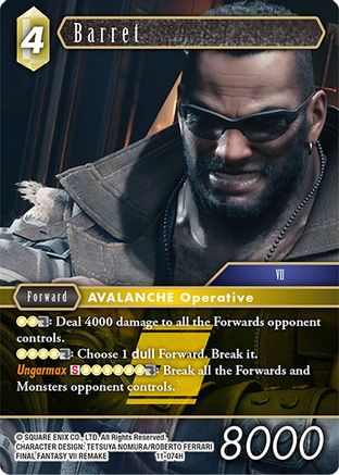 Barret (OPUS XI) Foil - Premium Final Fantasy Single from Opus XI - Just $0.47! Shop now at Game Crave Tournament Store
