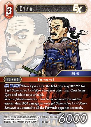 Cyan EX (OPUS XI) Foil - Premium Final Fantasy Single from Opus XI - Just $0.25! Shop now at Game Crave Tournament Store