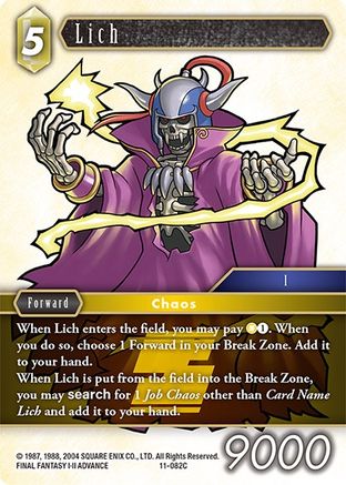 Lich (OPUS XI) Foil - Premium Final Fantasy Single from Opus XI - Just $0.08! Shop now at Game Crave Tournament Store