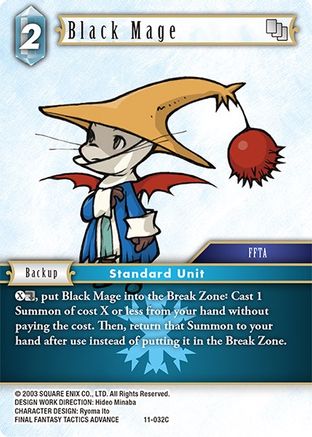 Black Mage (OPUS XI) Foil - Premium Final Fantasy Single from Opus XI - Just $0.25! Shop now at Game Crave Tournament Store