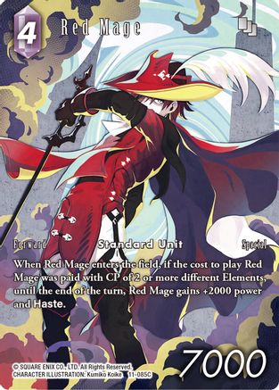 Red Mage (Full Art) (OPUS XI) Foil - Premium Final Fantasy Single from Opus XI - Just $10.47! Shop now at Game Crave Tournament Store