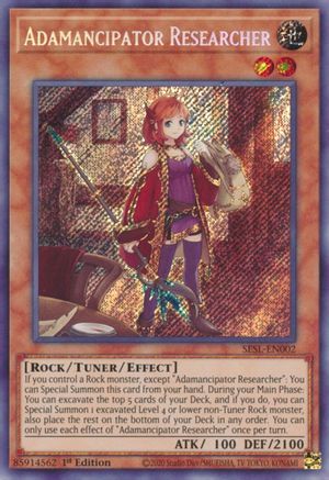 Adamancipator Researcher (SESL-EN002) - Secret Slayers 1st Edition - Premium Yugioh Single from Konami - Just $4.88! Shop now at Game Crave Tournament Store