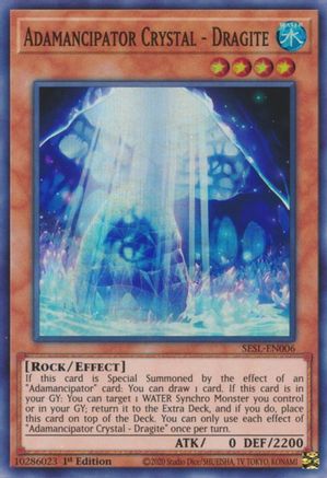 Adamancipator Crystal - Dragite (SESL-EN006) - Secret Slayers 1st Edition - Premium Yugioh Single from Konami - Just $0.26! Shop now at Game Crave Tournament Store