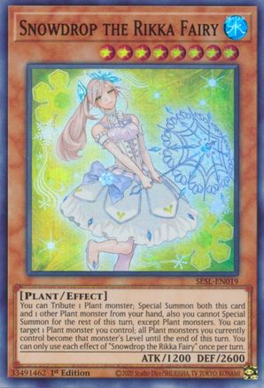 Snowdrop the Rikka Fairy (SESL-EN019) - Secret Slayers 1st Edition - Premium Yugioh Single from Konami - Just $6.22! Shop now at Game Crave Tournament Store