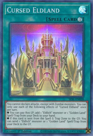 Cursed Eldland (SESL-EN028) - Secret Slayers 1st Edition - Premium Yugioh Single from Konami - Just $6! Shop now at Game Crave Tournament Store