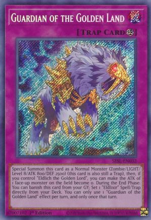 Guardian of the Golden Land (SESL-EN032) - Secret Slayers 1st Edition - Premium Yugioh Single from Konami - Just $0.25! Shop now at Game Crave Tournament Store