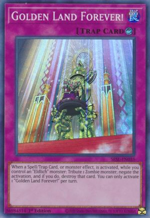 Golden Land Forever! (SESL-EN035) - Secret Slayers 1st Edition - Premium Yugioh Single from Konami - Just $0.77! Shop now at Game Crave Tournament Store