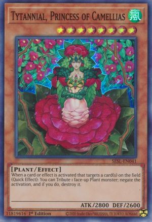 Tytannial, Princess of Camellias (SESL-EN041) - Secret Slayers 1st Edition - Premium Yugioh Single from Konami - Just $0.45! Shop now at Game Crave Tournament Store