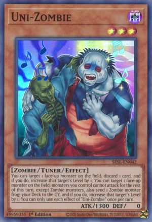 Uni-Zombie (SESL-EN042) - Secret Slayers 1st Edition - Premium Yugioh Single from Konami - Just $0.14! Shop now at Game Crave Tournament Store