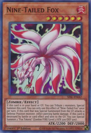 Nine-Tailed Fox (SESL-EN047) - Secret Slayers 1st Edition - Premium Yugioh Single from Konami - Just $0.26! Shop now at Game Crave Tournament Store