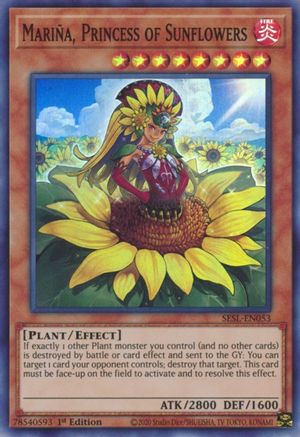 Mariña, Princess of Sunflowers (SESL-EN053) - Secret Slayers 1st Edition - Premium Yugioh Single from Konami - Just $0.25! Shop now at Game Crave Tournament Store