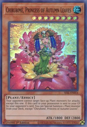 Chirubime, Princess of Autumn Leaves (SESL-EN054) - Secret Slayers 1st Edition - Premium Yugioh Single from Konami - Just $0.25! Shop now at Game Crave Tournament Store