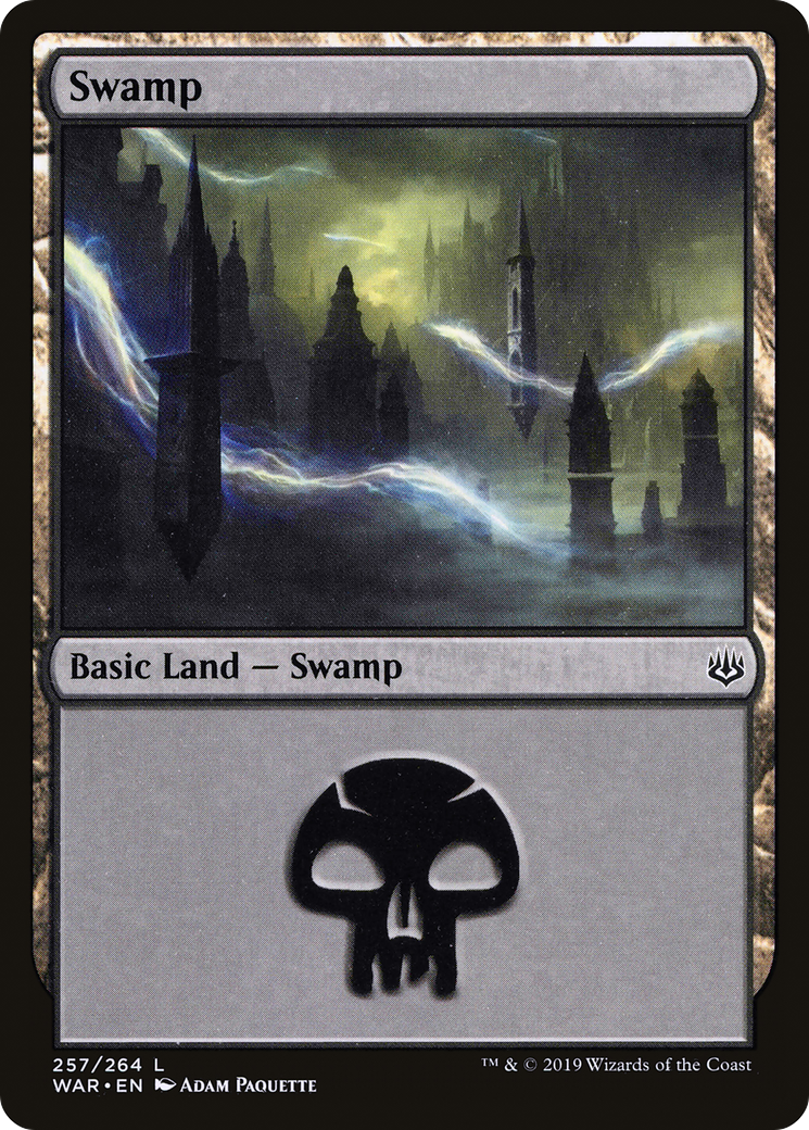 Swamp (WAR-257) - War of the Spark Foil - Premium MTG Single from Wizards of the Coast - Just $0.62! Shop now at Game Crave Tournament Store