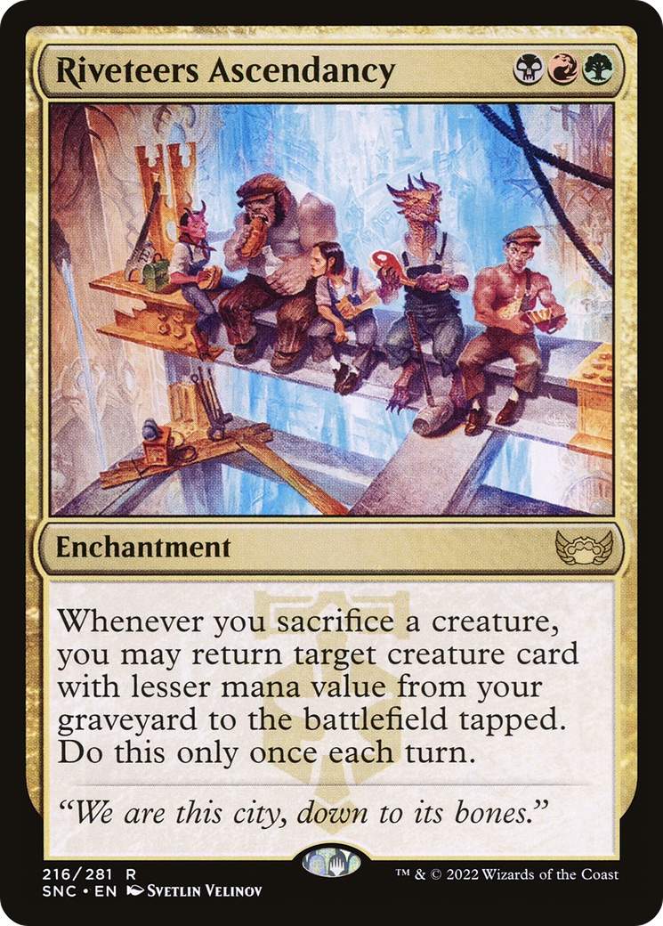 Riveteers Ascendancy (SNC-216) - Streets of New Capenna - Premium MTG Single from Wizards of the Coast - Just $0.08! Shop now at Game Crave Tournament Store