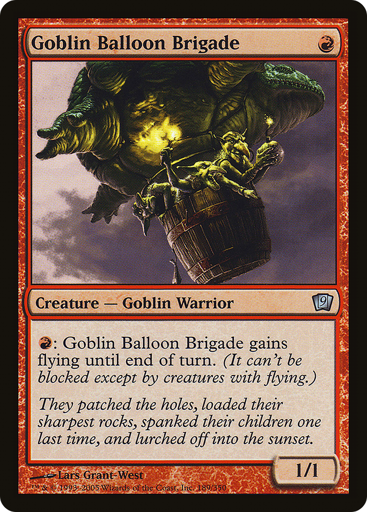 Goblin Balloon Brigade (9ED-189★) - Ninth Edition Foil - Premium MTG Single from Wizards of the Coast - Just $0.54! Shop now at Game Crave Tournament Store