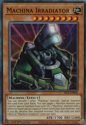 Machina Irradiator (SR10-EN003) - Structure Deck: Mechanized Madness 1st Edition - Premium Yugioh Single from Konami - Just $0.25! Shop now at Game Crave Tournament Store