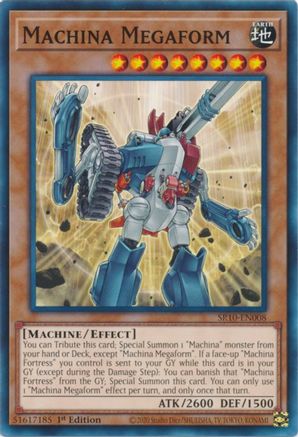 Machina Megaform (SR10-EN008) - Structure Deck: Mechanized Madness 1st Edition - Premium Yugioh Single from Konami - Just $0.25! Shop now at Game Crave Tournament Store