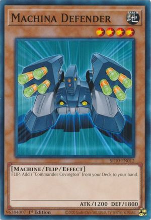 Machina Defender (SR10-EN012) - Structure Deck: Mechanized Madness 1st Edition - Premium Yugioh Single from Konami - Just $0.25! Shop now at Game Crave Tournament Store