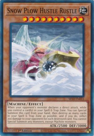 Snow Plow Hustle Rustle (SR10-EN015) - Structure Deck: Mechanized Madness 1st Edition - Premium Yugioh Single from Konami - Just $0.25! Shop now at Game Crave Tournament Store