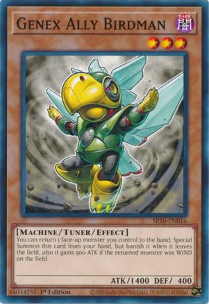 Genex Ally Birdman (SR10-EN016) - Structure Deck: Mechanized Madness 1st Edition - Premium Yugioh Single from Konami - Just $0.25! Shop now at Game Crave Tournament Store