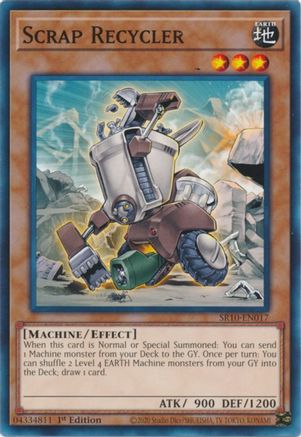 Scrap Recycler (SR10-EN017) - Structure Deck: Mechanized Madness 1st Edition - Premium Yugioh Single from Konami - Just $0.08! Shop now at Game Crave Tournament Store