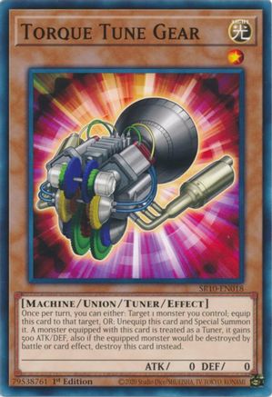 Torque Tune Gear (SR10-EN018) - Structure Deck: Mechanized Madness 1st Edition - Premium Yugioh Single from Konami - Just $0.25! Shop now at Game Crave Tournament Store