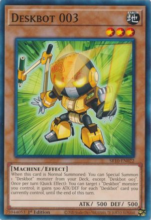 Deskbot 003 (SR10-EN022) - Structure Deck: Mechanized Madness 1st Edition - Premium Yugioh Single from Konami - Just $0.08! Shop now at Game Crave Tournament Store