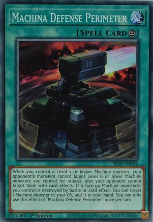 Machina Defense Perimeter (SR10-EN024) - Structure Deck: Mechanized Madness 1st Edition - Premium Yugioh Single from Konami - Just $0.08! Shop now at Game Crave Tournament Store