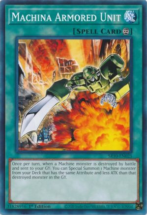 Machina Armored Unit (SR10-EN025) - Structure Deck: Mechanized Madness 1st Edition - Premium Yugioh Single from Konami - Just $0.08! Shop now at Game Crave Tournament Store